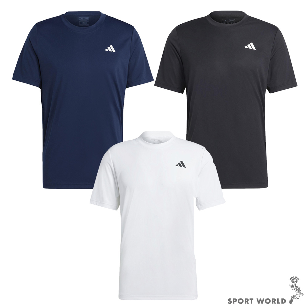 Adidas 男裝 短袖上衣 排汗 藍/黑/白【運動世界】HS3274/HS3275/HS3276