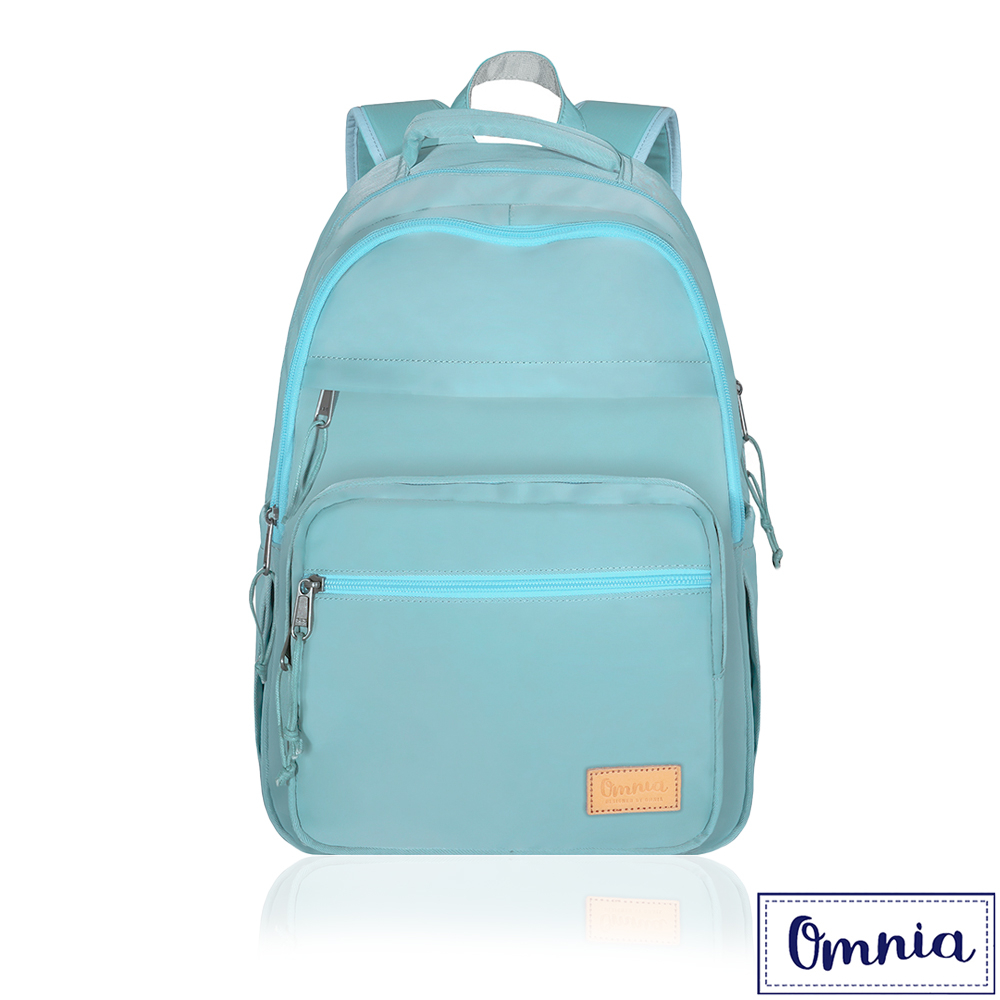 【OMNIA】輕旅行大容量收納款筆電後背包(蒂芬妮藍)