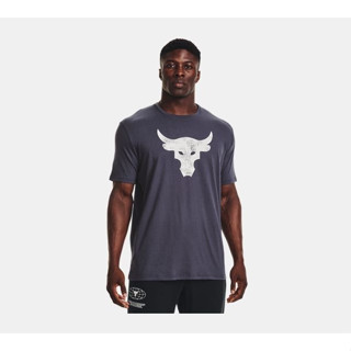 S.G Under Armour Project Rock 1361733-558 水洗灰 短袖 T恤 運動上衣 男