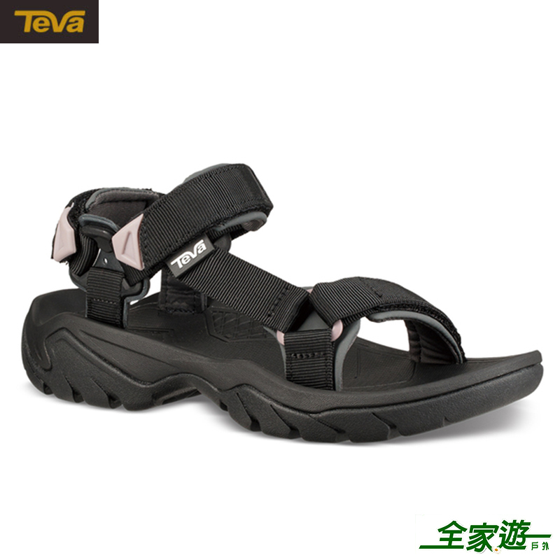 【TEVA 美國】女 Terra Fi 5 戶外健行運動涼鞋 黑 雨鞋 水鞋 健行鞋 TV1099443BLK