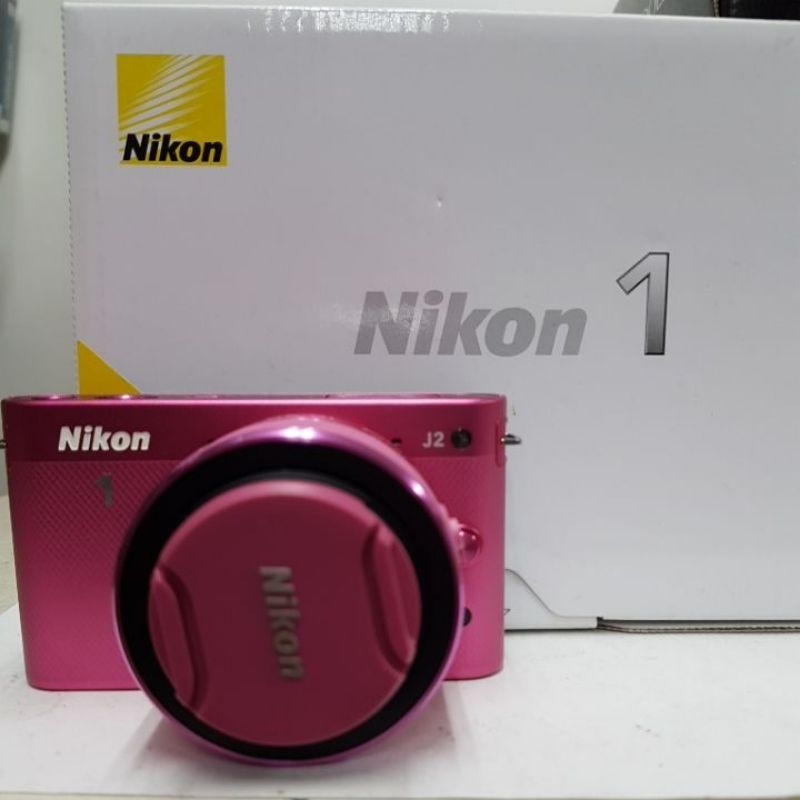 出清全新庫存品(免運)尼康 Nikon1系列J2 粉紅機 LCD有一點點老化不影響照片(正常也有😊)