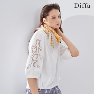 【Diffa】珊瑚繡抽繩上衣3768-8151