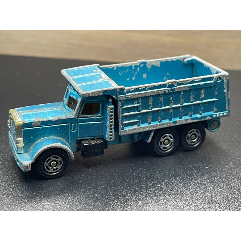 日本製 ） tomica F63 藍盒 砂石車 多美 american truck 藍色