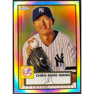 球員卡 王建民 2021 Topps Chrome Platinum Refractor 印刷簽名 印簽 亮面