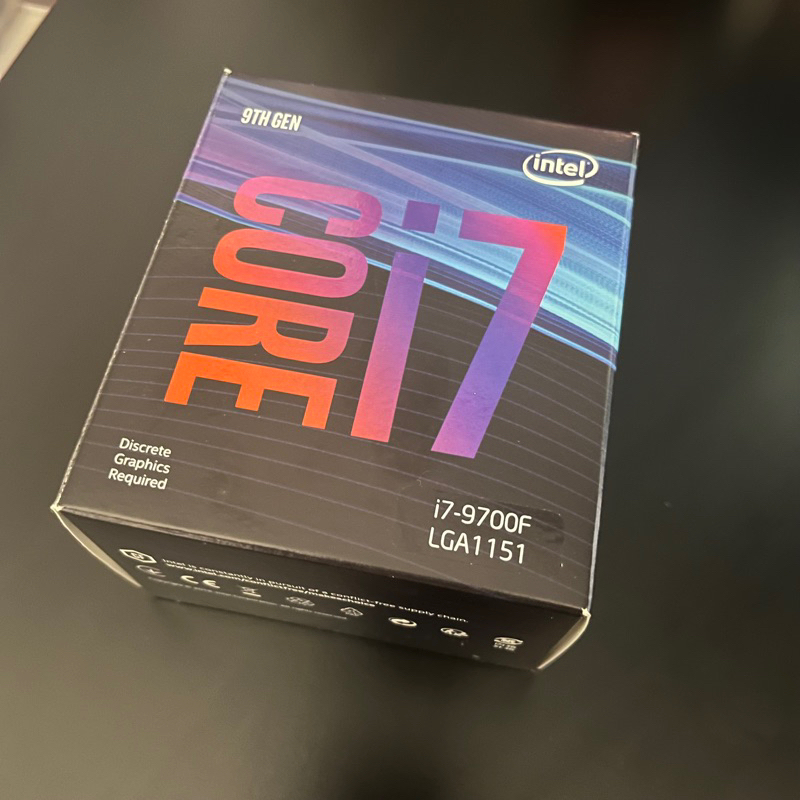 (二手)  Intel Core I7 9700F 八核心 原廠盒裝 腳位LGA1151 高雄可面交