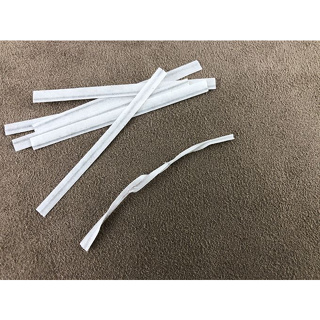 【Crystal Rose緞帶】白色紙魔帶/7cm鐵絲(20入) 天然材質綁線 包裝束帶 手作必備 台灣製