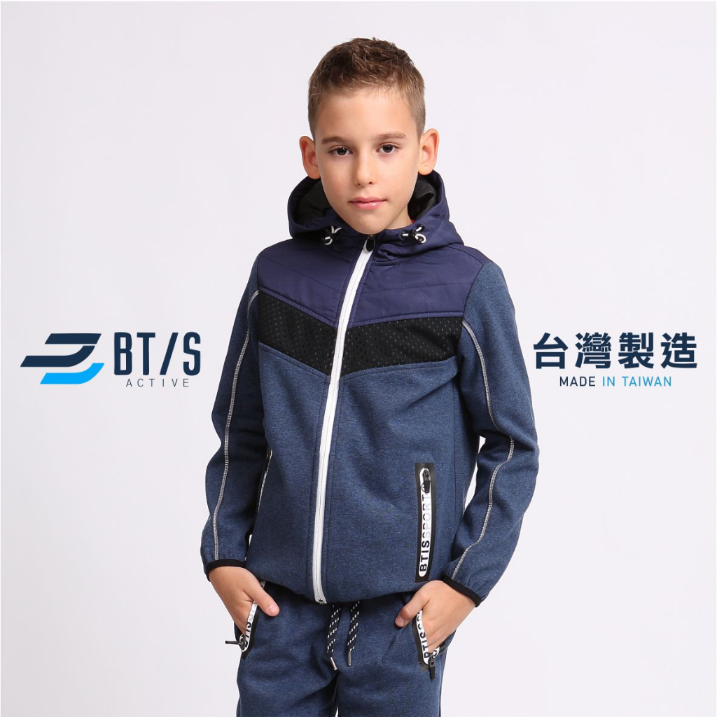BTIS台灣製 休閒長袖外套 / 現貨 M935036 兒童外套 男童外套 運動外套 長袖外套 保暖衣 親子裝 M93