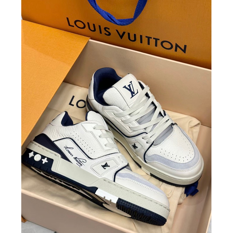 Louis Vuitton LV Squad trainer boots new Blue ref.472063 - Joli Closet