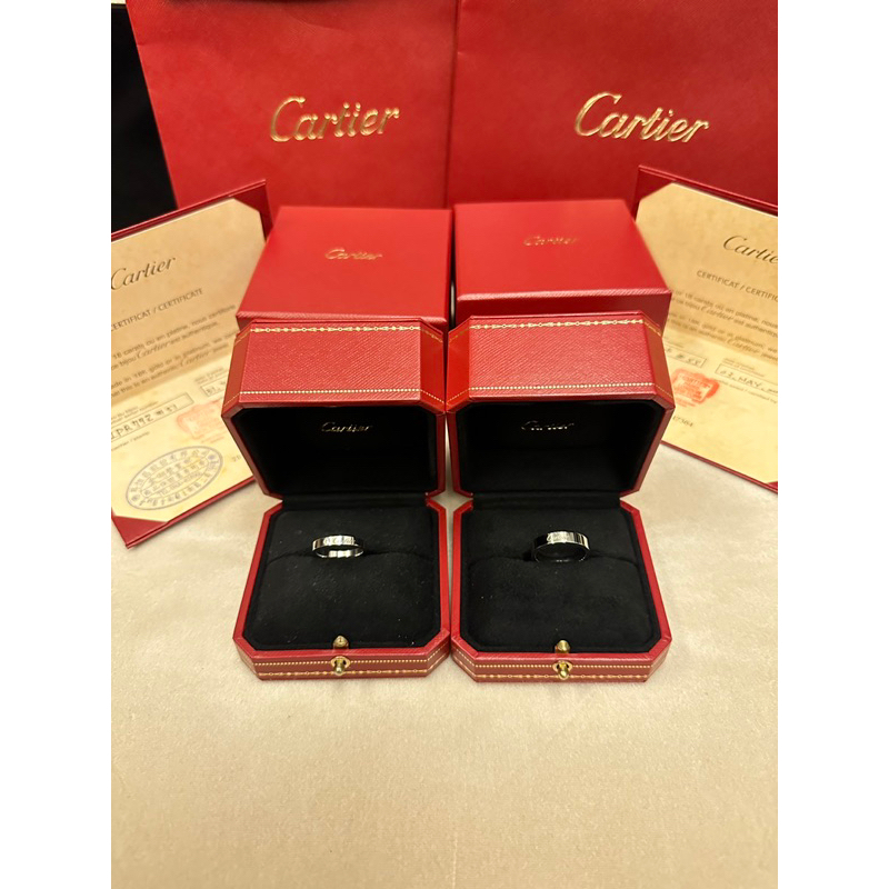 C de Cartier婚戒，950/1000鉑金