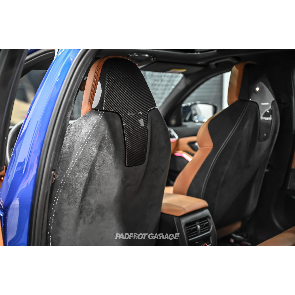 BMW G20 G21 M-Performance 碳纖維麂皮椅背飾板 碳纖維背蓋 Alcantara Carbon