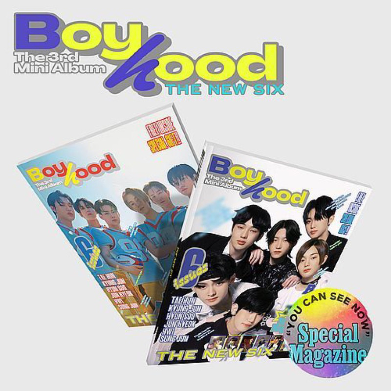 TNX THE NEW SIX 第三張迷你專輯BOYHOOD 未拆專 禹慶準 崔態訓 張賢洙 千晙赩 殷輝 吳省峻