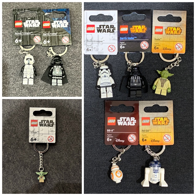 [小樂]蝦皮代開發票  樂高 Lego 星際大戰 Star Wars 白兵 黑武士 尤達 R2D2 BB8 鑰匙圈