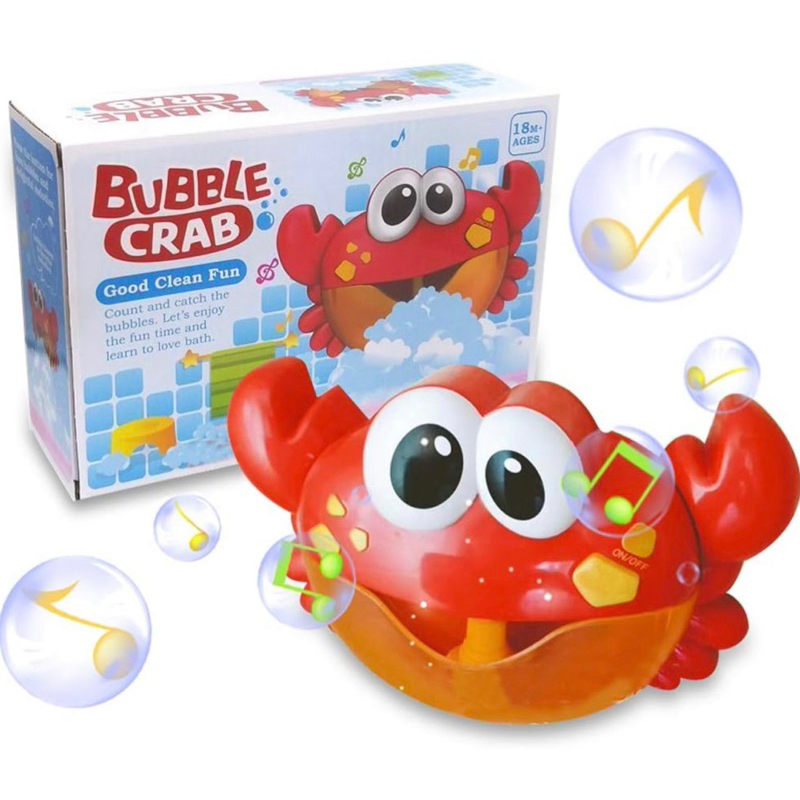 ZHENDUO 嬰兒沐浴泡泡玩具 泡泡螃蟹 泡泡機 浴缸泡泡玩具 適合嬰兒 兒童 快樂浴缸時間