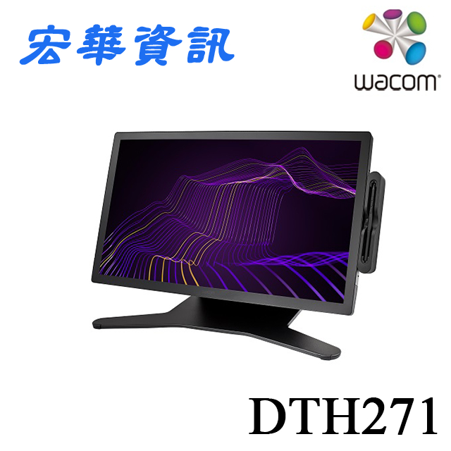 台南專賣店 Wacom Cintiq Pro 27 DTH271 4K觸控繪圖螢幕(內附腳座) 台灣公司貨