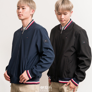 郵寄兵．現貨 TOMMY HILFIGER 男版 領袖口撞色 手臂矽膠方塊LOGO 外套 飛行外套 保暖 美國