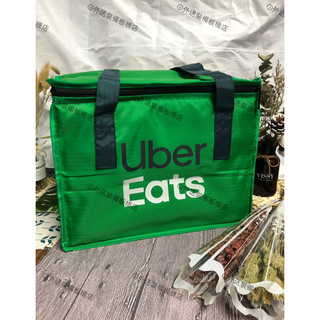 Uber eats 美國版 綠色小保溫包 外送提袋 ubereats 保溫提袋 小綠包 小箱保溫袋 6格杯架 8格杯架