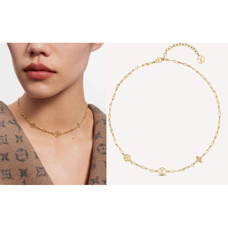  Louis Vuitton Necklace M69622 Collier Forever Young Gold :  Clothing, Shoes & Jewelry