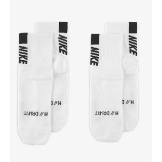 Nike Multiplier 跑步踝襪 2雙入 中筒襪 短襪 運動襪 男女襪 白/黑 SX7556-100
