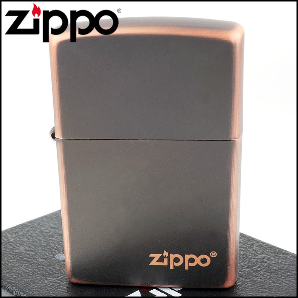 ☆福星屋☆【ZIPPO】美系~Rustic Bronze-鄉村古銅Logo字樣打火機NO.49839ZL