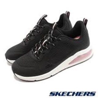 Skechers 休閒鞋 Uno 2 Traveler 氣墊 女鞋 增高 膠底 記憶鞋墊 運動鞋 黑色