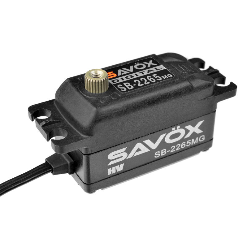 台南百曜 Savox SB-2265MG 黑版 數位高壓無刷金屬齒短版伺服器