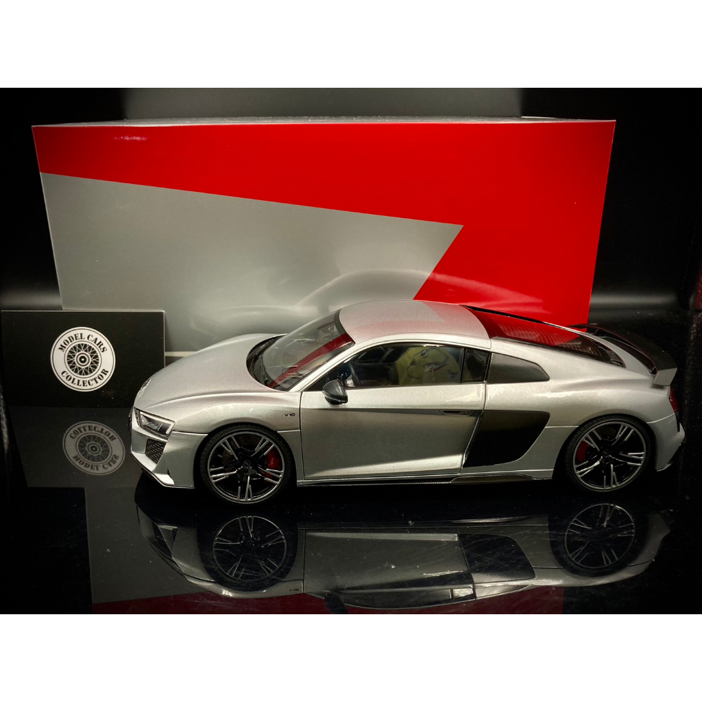 【收藏模人】Kengfai Audi R8 2021 銀色 限量500台 1/18 1:18
