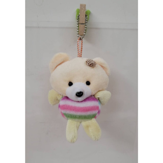 [現貨]彩虹熊絨毛娃娃 玩偶布偶 填充玩具 吊飾 鑰匙圈
