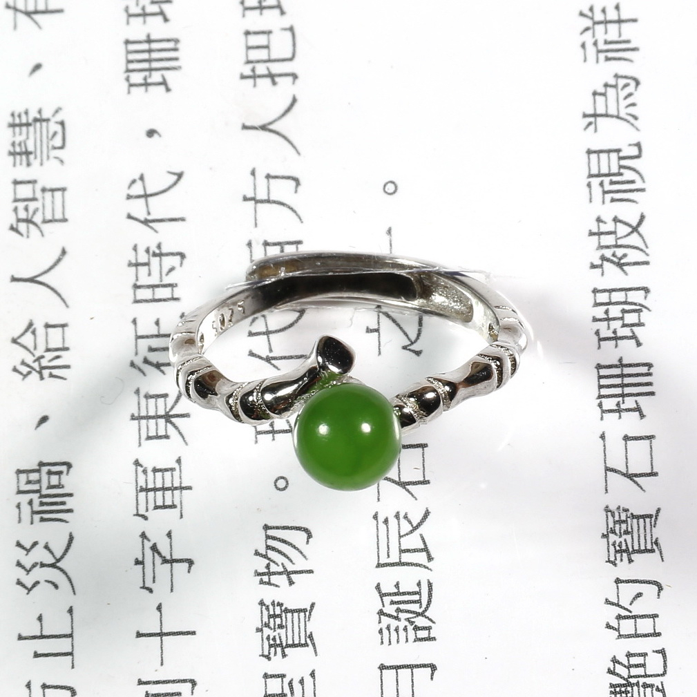 🤝超越自信轉運戒指跟本命物戒只，是特選台灣玉5mm圓珠，個性百搭925銀圓珠戒子，Gsy9