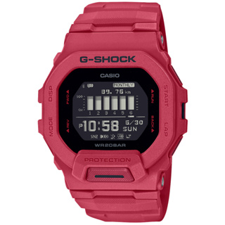 【CASIO】卡西歐 G-SHOCK 藍牙連線 方形運動電子腕錶 GBD-200RD-4 台灣卡西歐保固一年