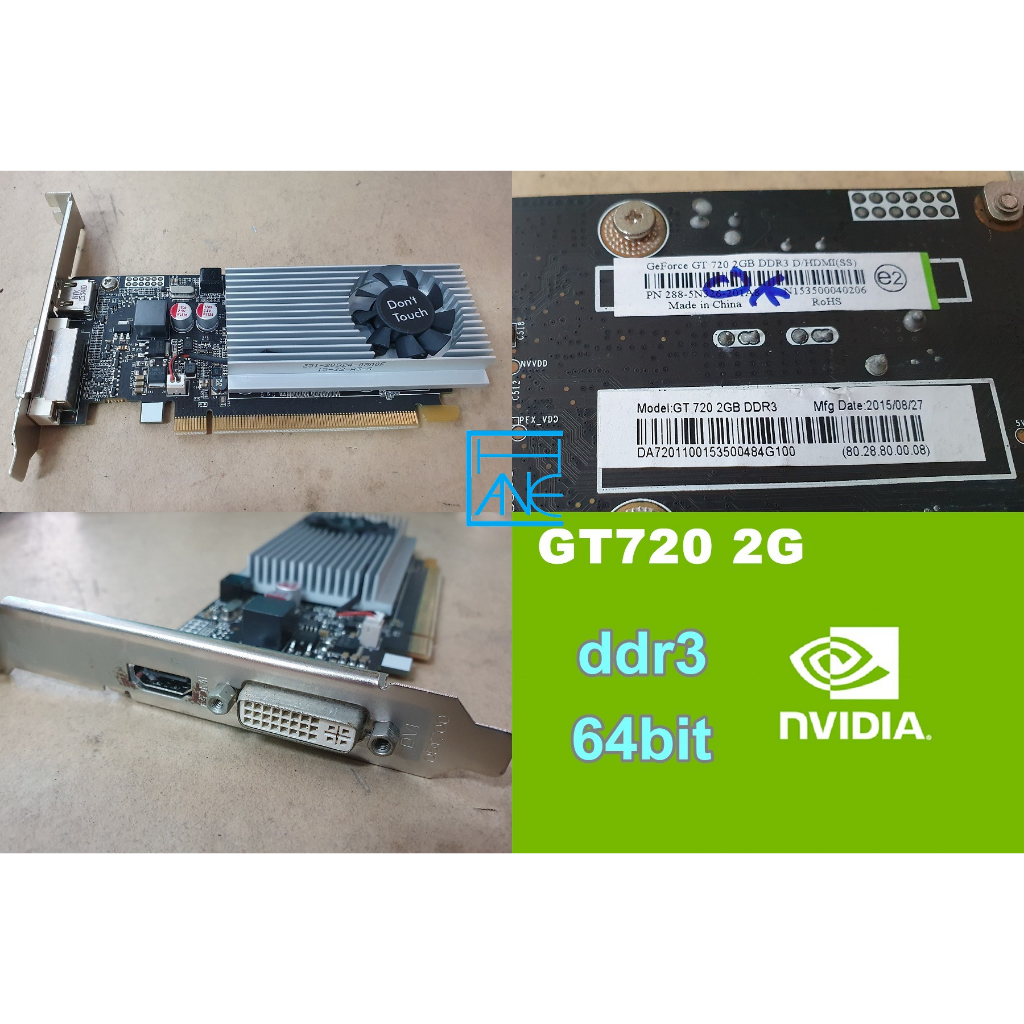 【 大胖電腦 】NVIDIA GeForce GT720 2G 顯示卡/HDMI/DDR3/保固30天/實體店面/可面交