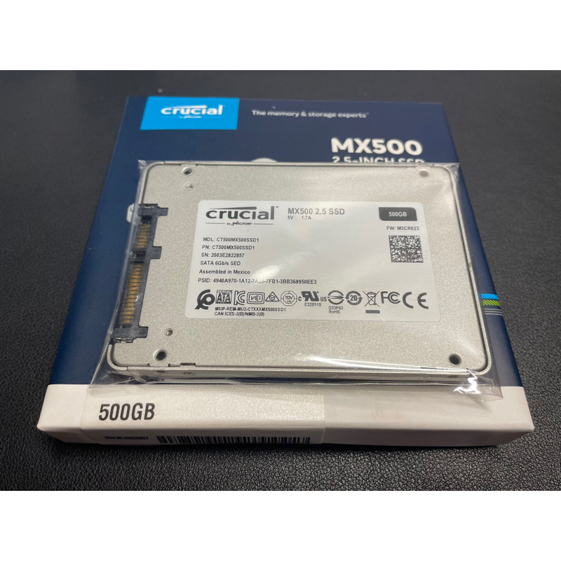 美光 Micron MX500 2.5吋 SSD 500gb 二手