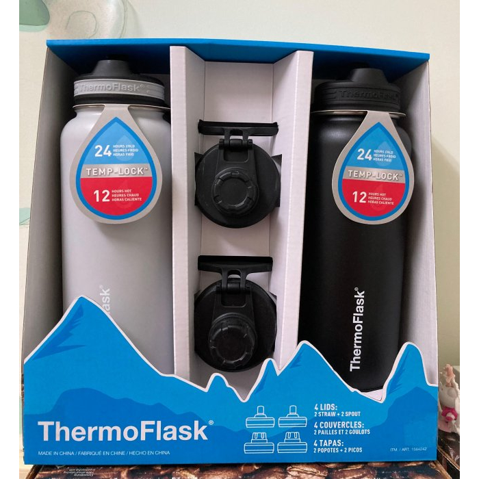 Thermoflask 不鏽鋼保冷瓶 保溫瓶 1.2公升X2件組 保溫壺 有吸管 新莊可自取 代購 COSTCO 好市多