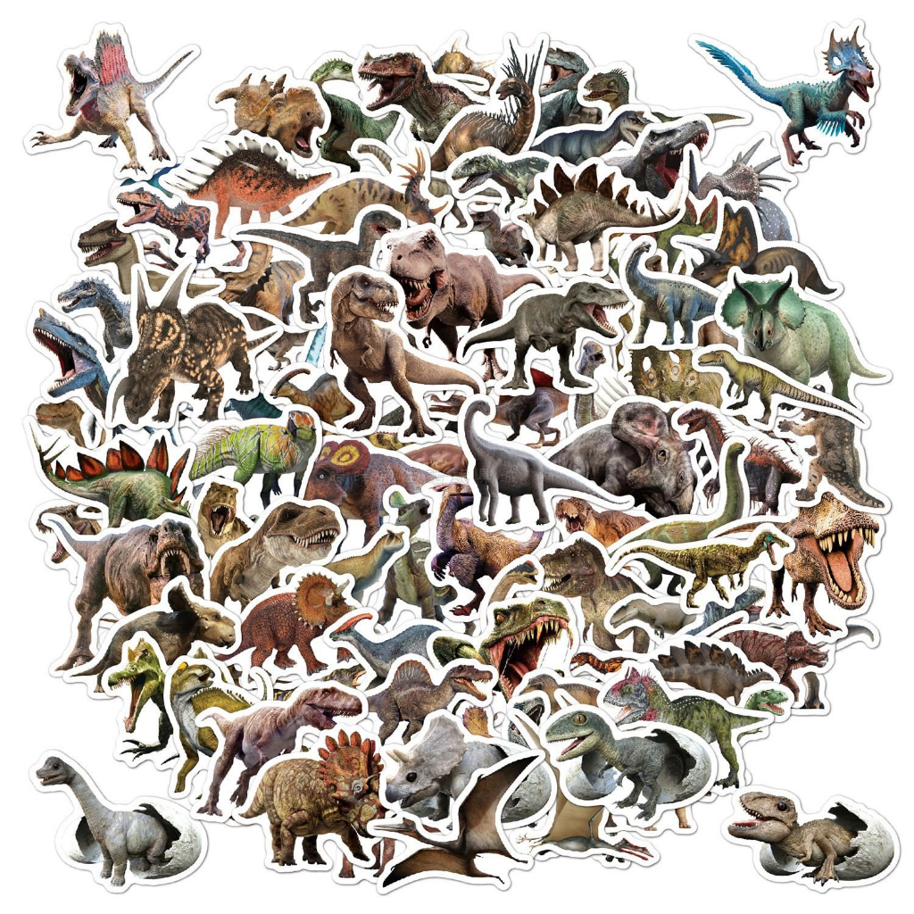100張 仿真恐龍貼紙 侏羅紀貼紙 侏羅紀世界 獎勵貼紙 診所貼紙 防水貼紙