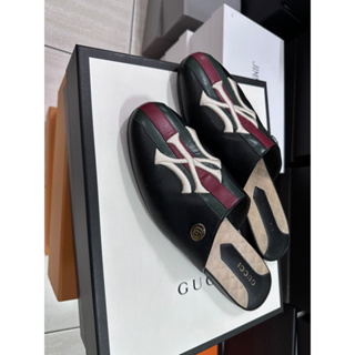 優質正品 gucci x NY 洋基 綠紅綠 穆勒鞋 sz:9