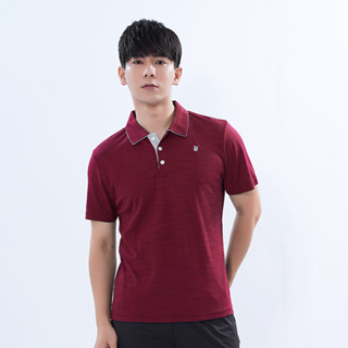 【遊遍天下】台灣現貨-MIT男款抗UV吸濕排汗環保紗機能POLO衫 GS1022 / 暗紅