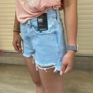 Levi’s 501 Cutoff 女生 高腰 不修邊 牛仔短褲