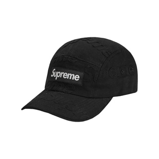 SUPREME LASERED TWILL CAMP CAP BLACK 彎檐 五分割帽 【TCC】