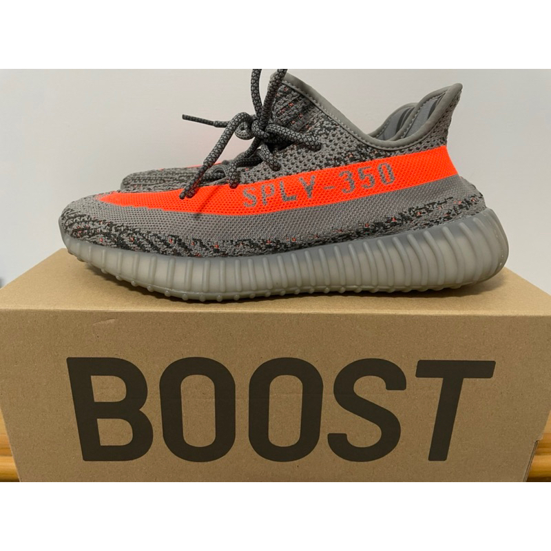 Adidas Yeezy Boost 350 V2 'Beluga' 灰橙 全反光 滿天星 輕量 慢跑鞋 GW1229