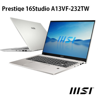 全省大豆可分期現金折扣 MSI 微星 Prestige 16Studio A13VF-232TW 16吋電競筆電