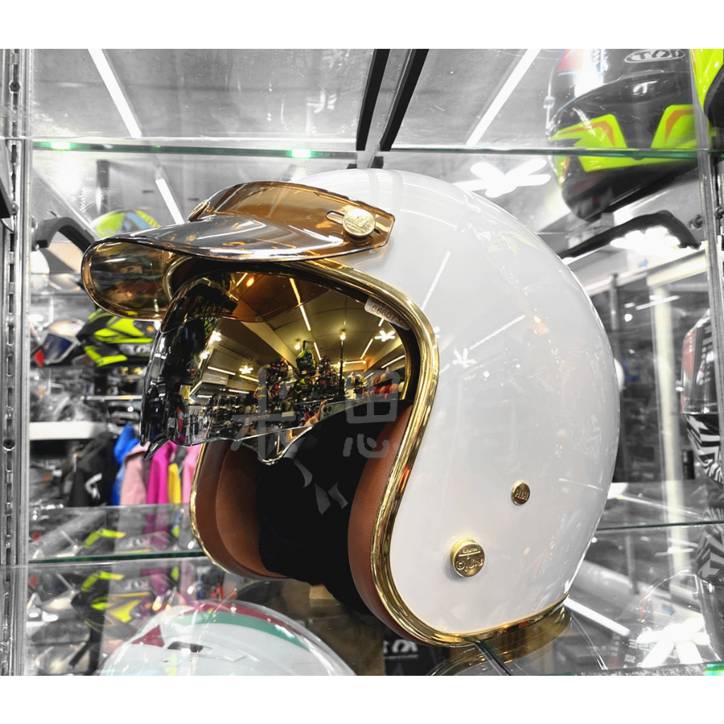 (送泡泡鏡) K-806B 冷灰 晶淬涼感 華泰 內墨鏡 復古帽 3/4罩 K806SB KK 安全帽 內襯可拆