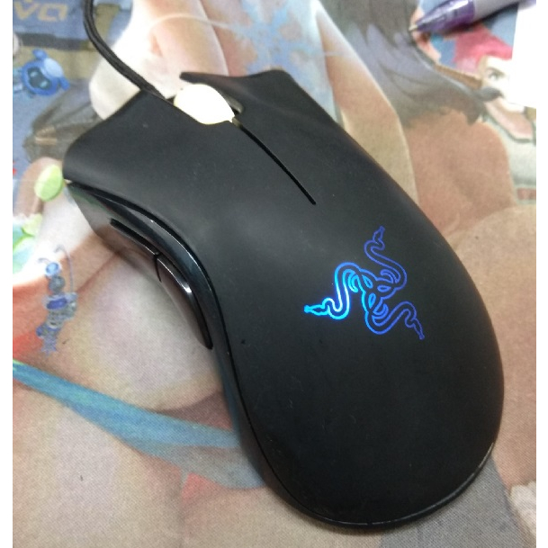 (二手) 雷蛇Razer 煉獄奎蛇藍光版 Deathadder 3.5G ~滑鼠線.鼠貼已換新的