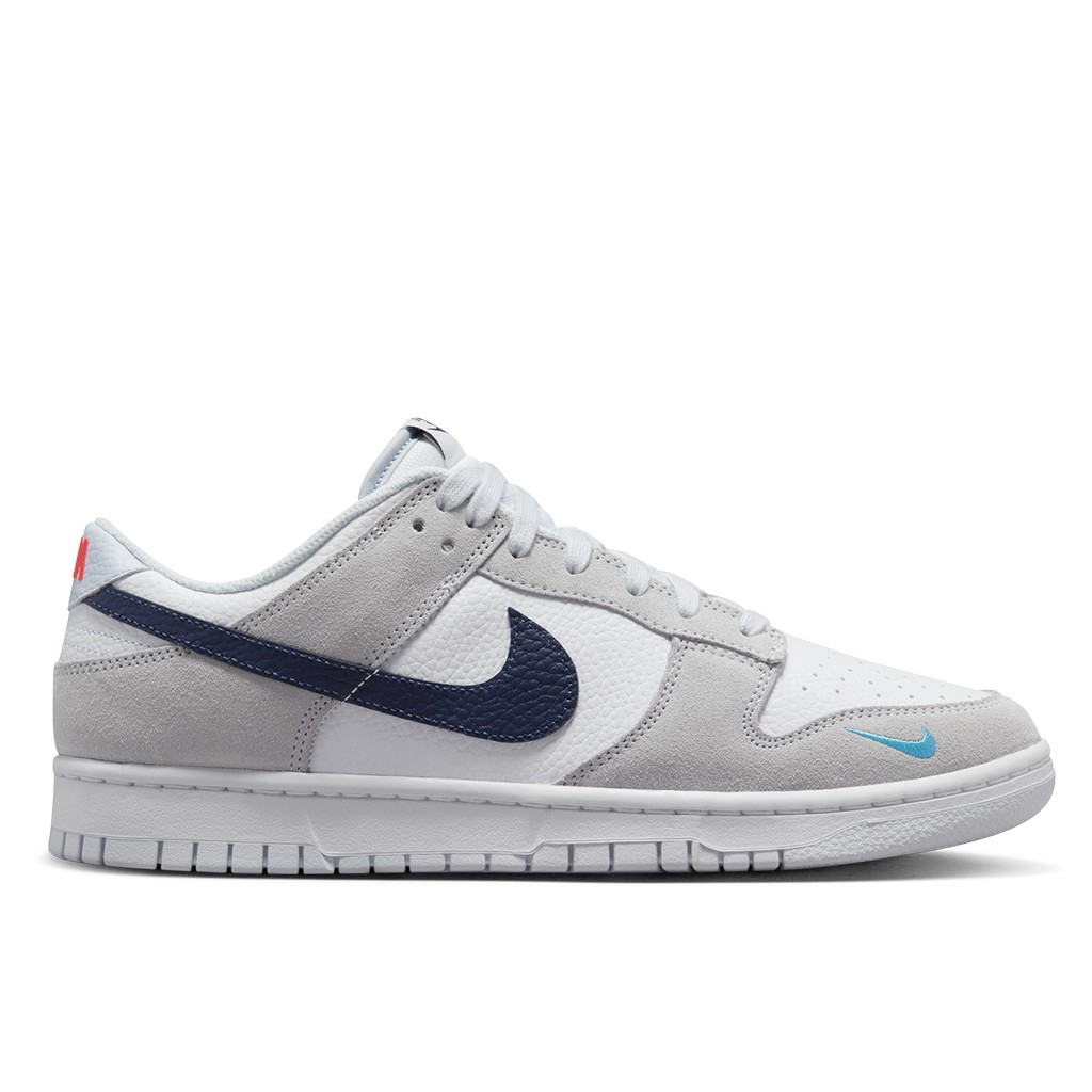 NIKE DUNK LOW MINI SWOOSH GREY NAVY 灰白藍【A-KAY0】【FJ4227-001】