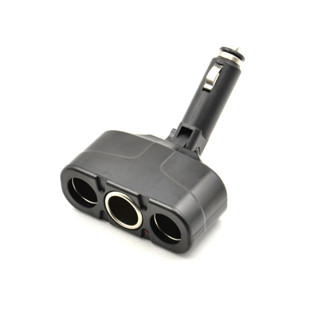 車載點煙器一分三 汽車12V/24V 一拖三 180度轉軸 磨砂 不帶線直插式 點煙器擴充