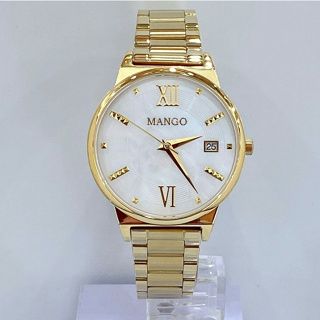 【MANGO】知性羅馬時刻 貝殼面金色女錶 MA6756L-GD 36mm 現代鐘錶