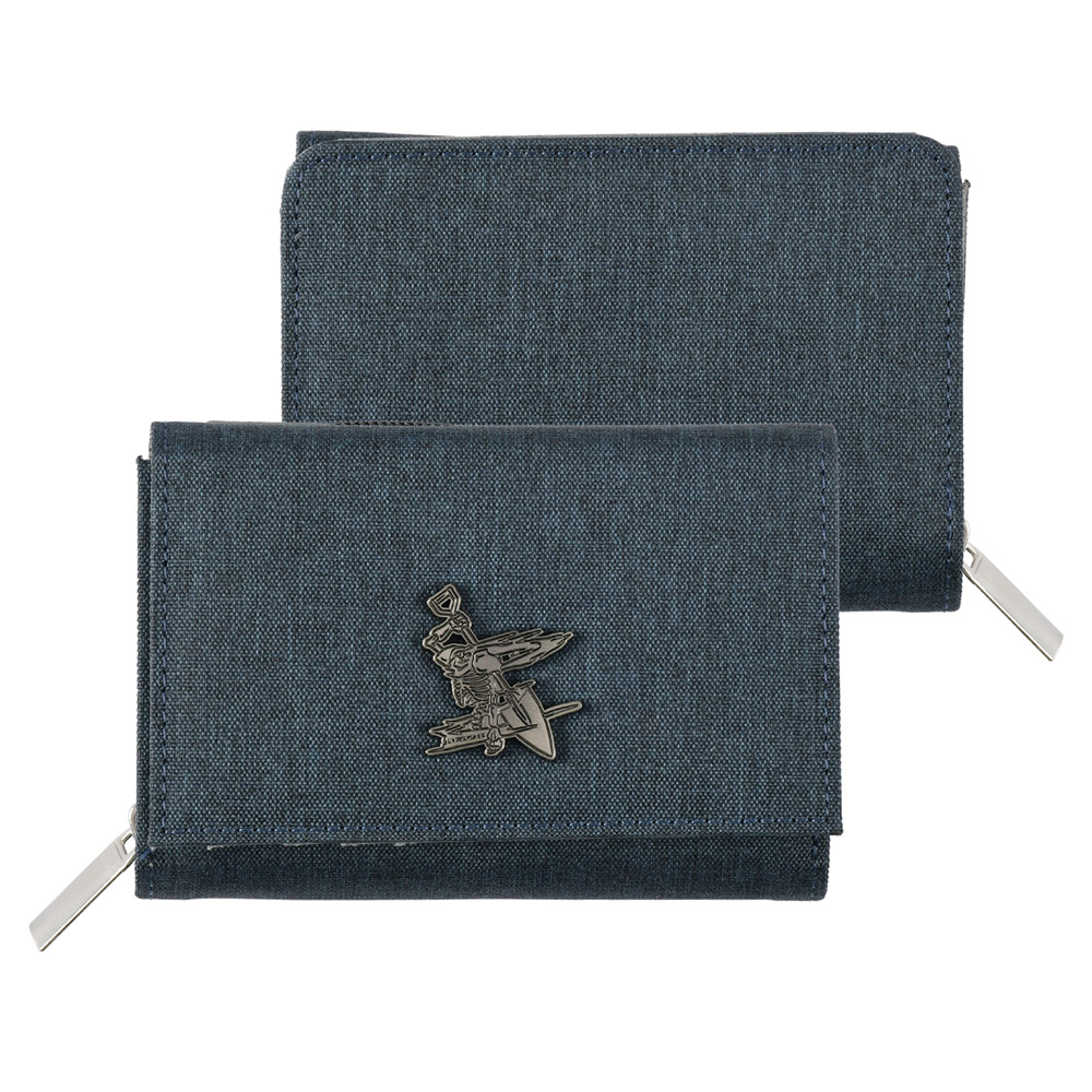 MUSE 木棉花 86 不存在的戰區 A款 金屬造型 扣式短夾 (雪花布)