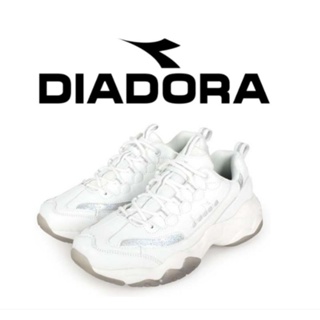 DIADORA 女 彈力機能鞋墊 運動鞋-寬楦-復古 慢跑鞋老爹鞋 DA 1685<75> 白銀