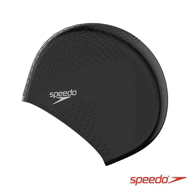 【Speedo】成人矽膠泳帽 Bubble Active 白色 SD8139540003、黑色 SD8139540001