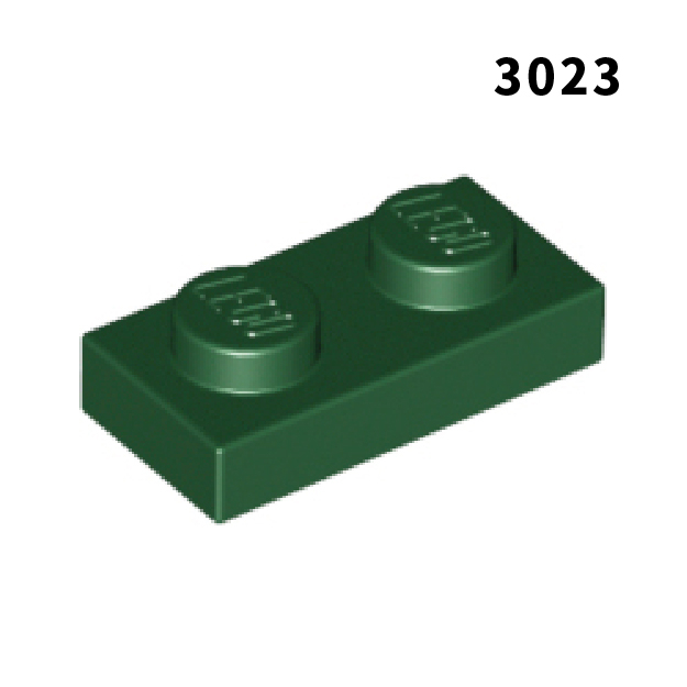 【COOLPON】正版樂高 LEGO 1x2 Plate 板 3023 6013102 深綠色