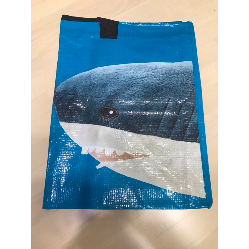 [ IKEA絕版品 ] 📢 IKEA代購正品 購物袋 收納袋 貨物袋 鯊鯊手提袋  鯊魚 藍色 大容量多用途環保袋