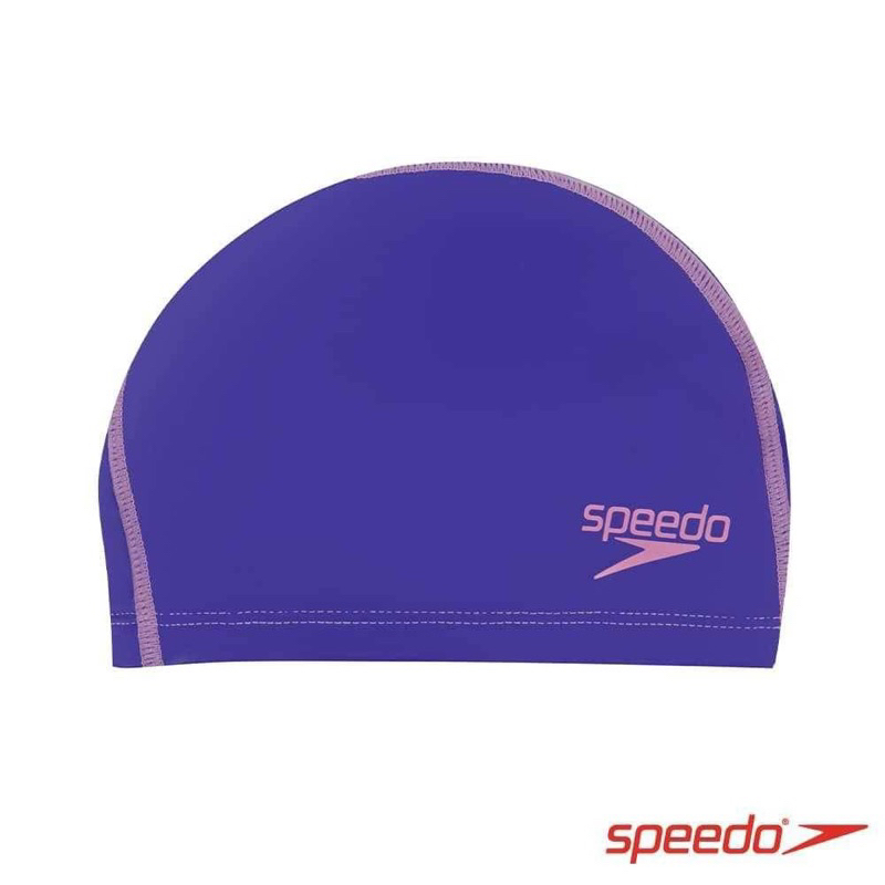 【Speedo 】兒童合成泳帽 Pace 長髮用 Long Hair粉紫 SD812808F949（下單請私訊確認庫存）